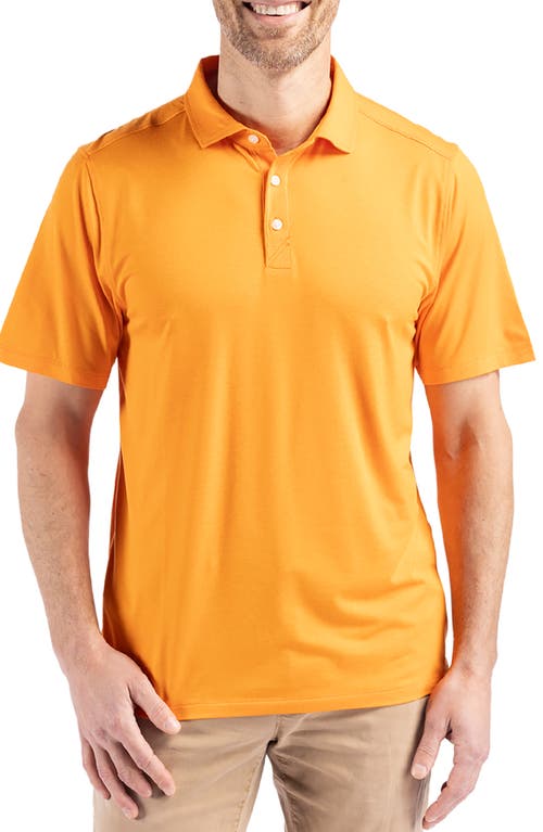 Shop Cutter & Buck Comfort Performance Jersey Polo In Orange Burst