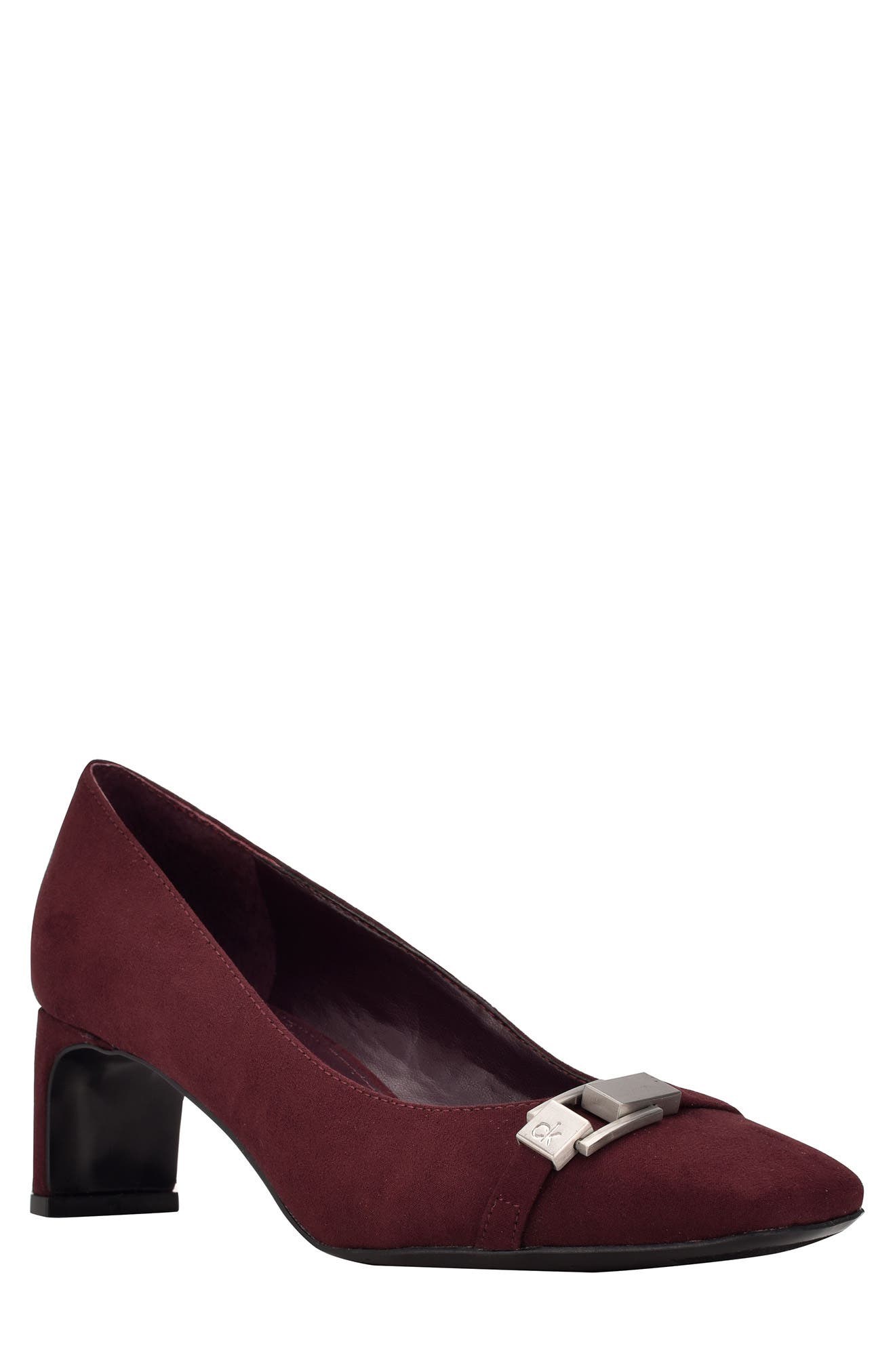 calvin klein block heel pumps