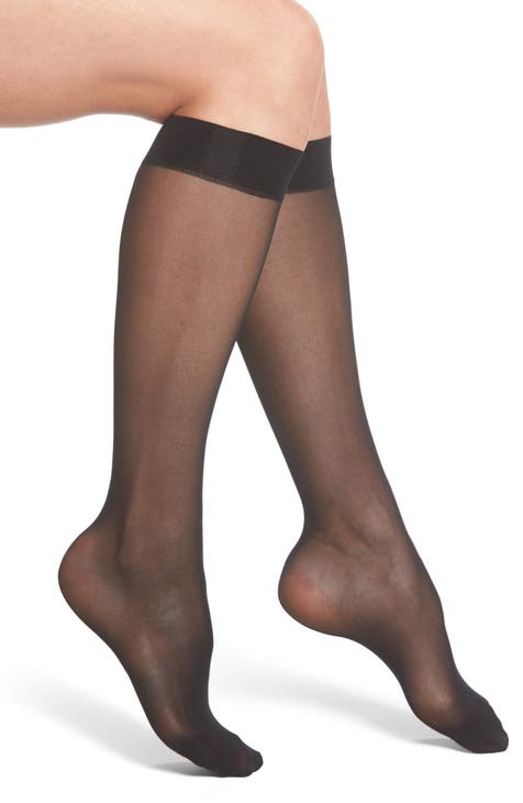 WOLFORD Cashmere Silk Tights Leggings, Black Women's Socks & Tights
