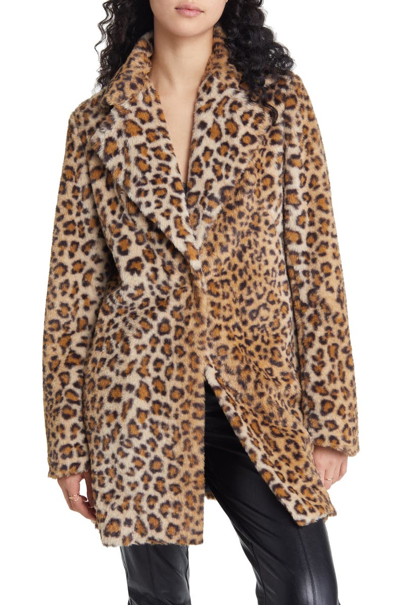 Lulus Harleston Leopard Faux Fur Coat | Nordstrom