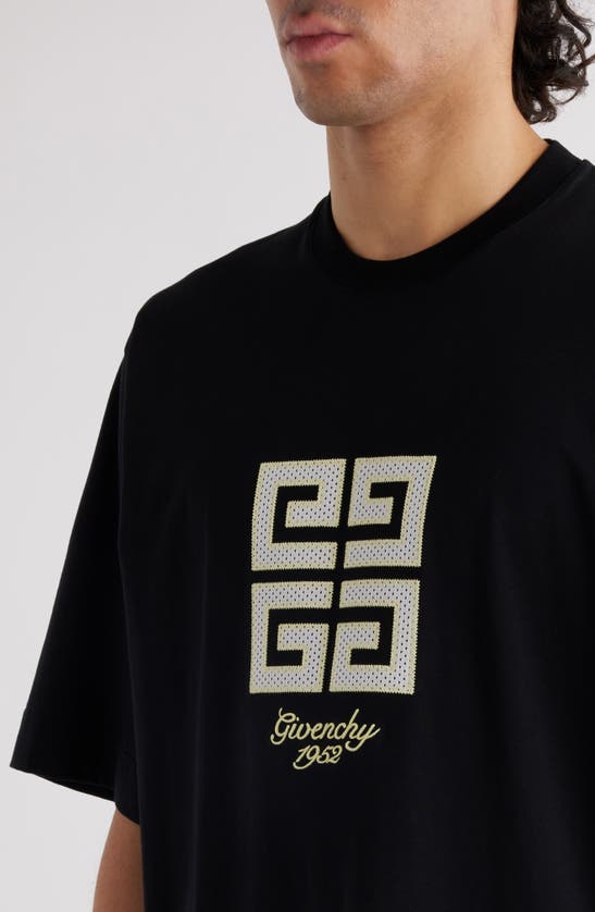 Shop Givenchy New Studio Fit Oversize Logo Graphic T-shirt In Black