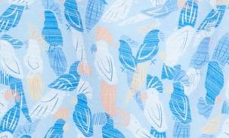 Shop Peter Millar Parrot Talk Swim Trunks In Cottage Blue