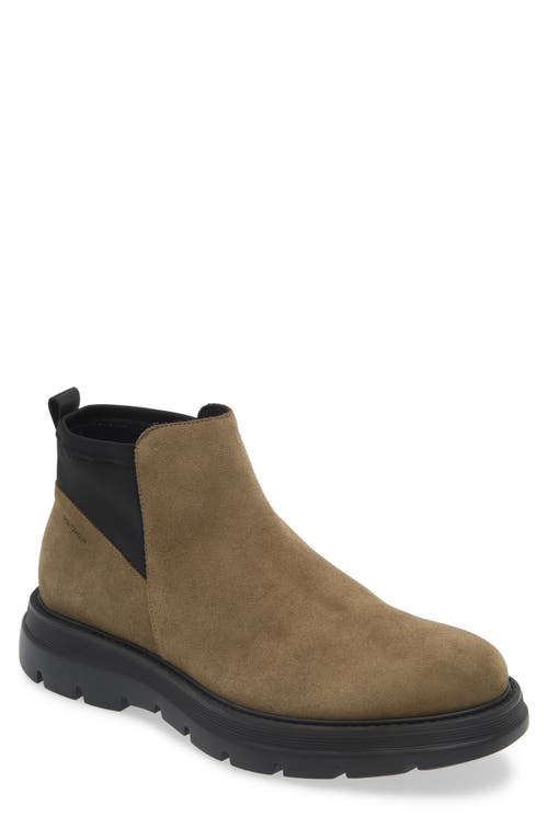 Stuart Weitzman Men's Aiden Suede Chelsea Boots In Taupe/black