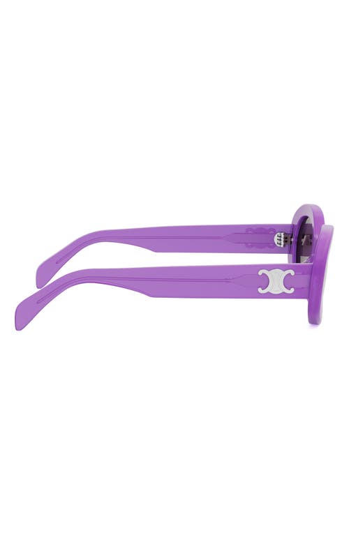 Celine Triomphe 52mm Oval Sunglasses In Pink