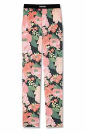 Tom Ford Floral Print Stretch Silk Pajama Pants | Nordstrom