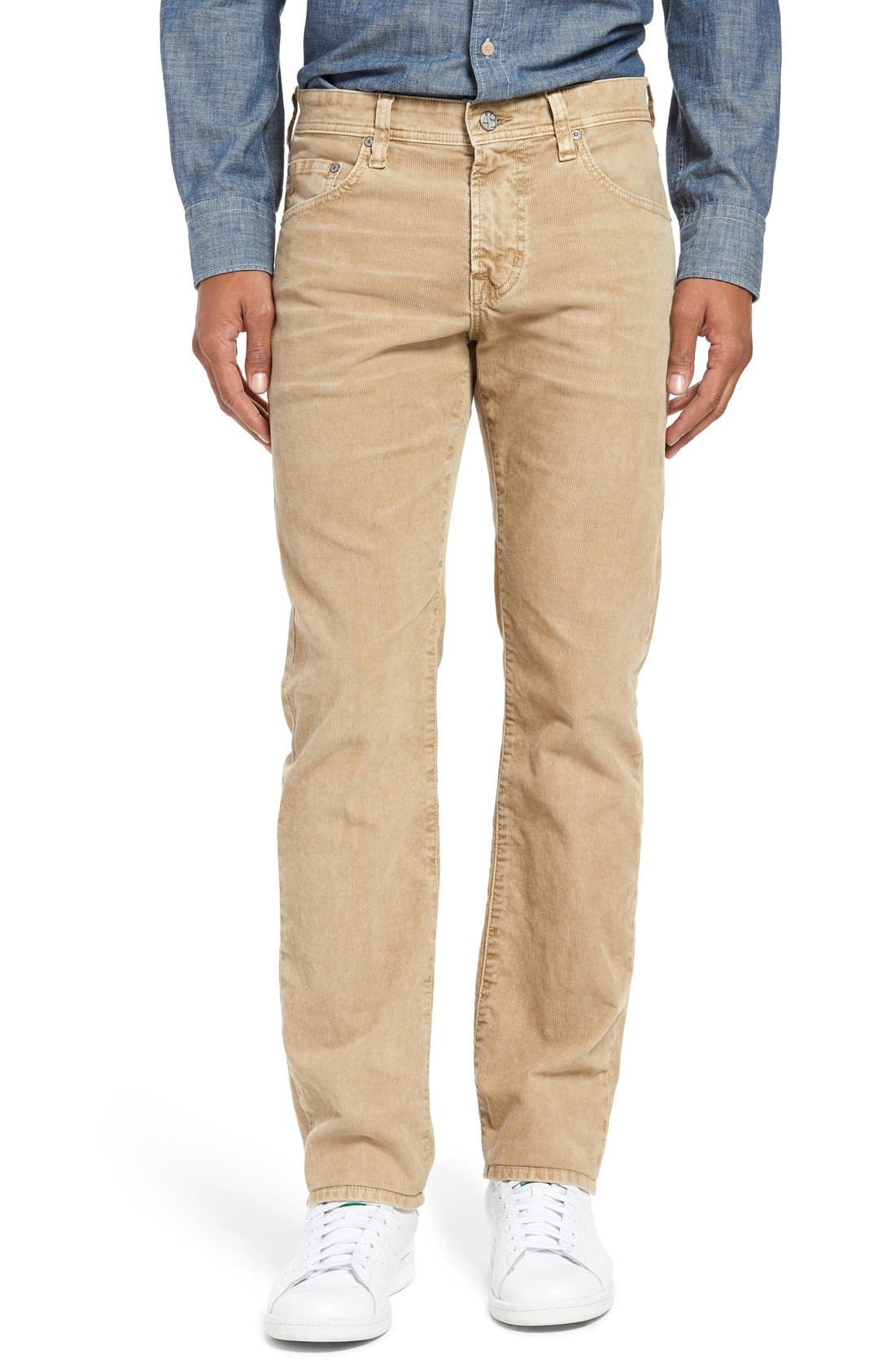 slim leg corduroy pants