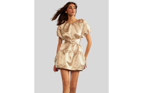 Shop Cynthia Rowley Luna Dress In Natural