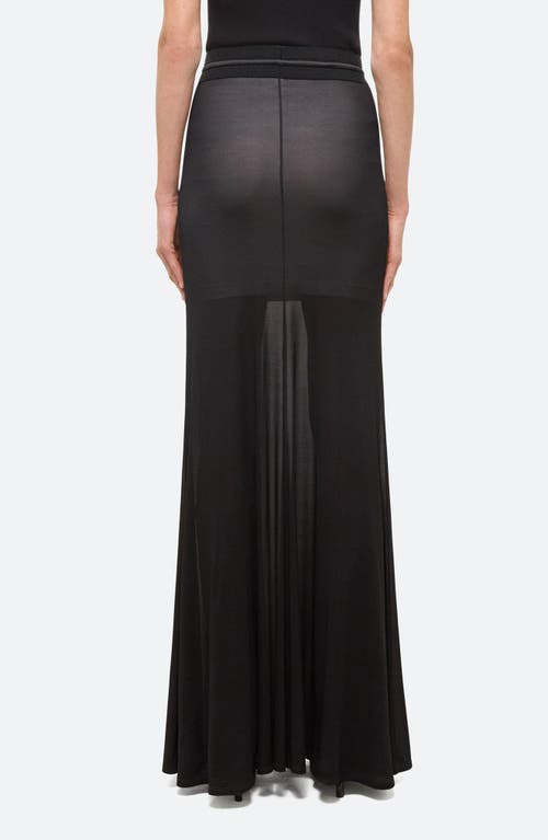 Shop Helmut Lang Refine Jersey Maxi Skirt In Black