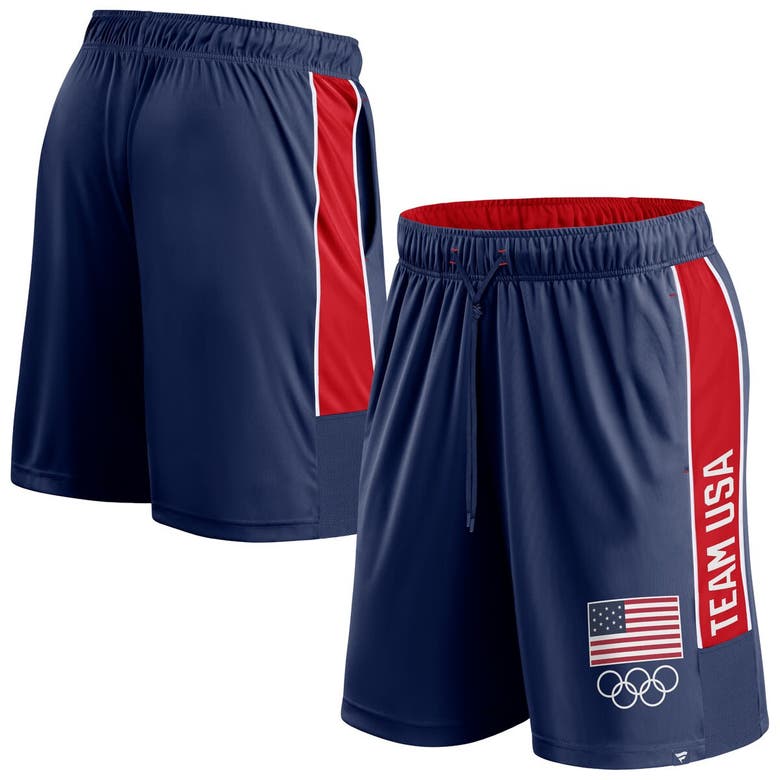 Shop Fanatics Branded Navy Team Usa Agility Shorts