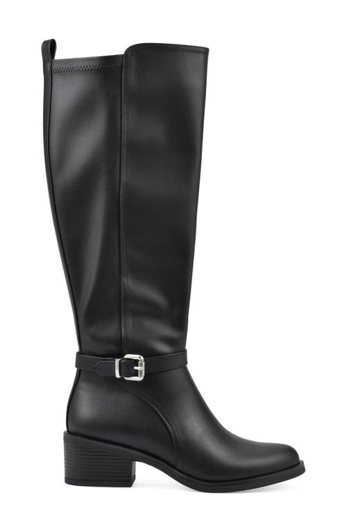 Cliffs By White Mountain Custard Tall Boot In Black Smooth