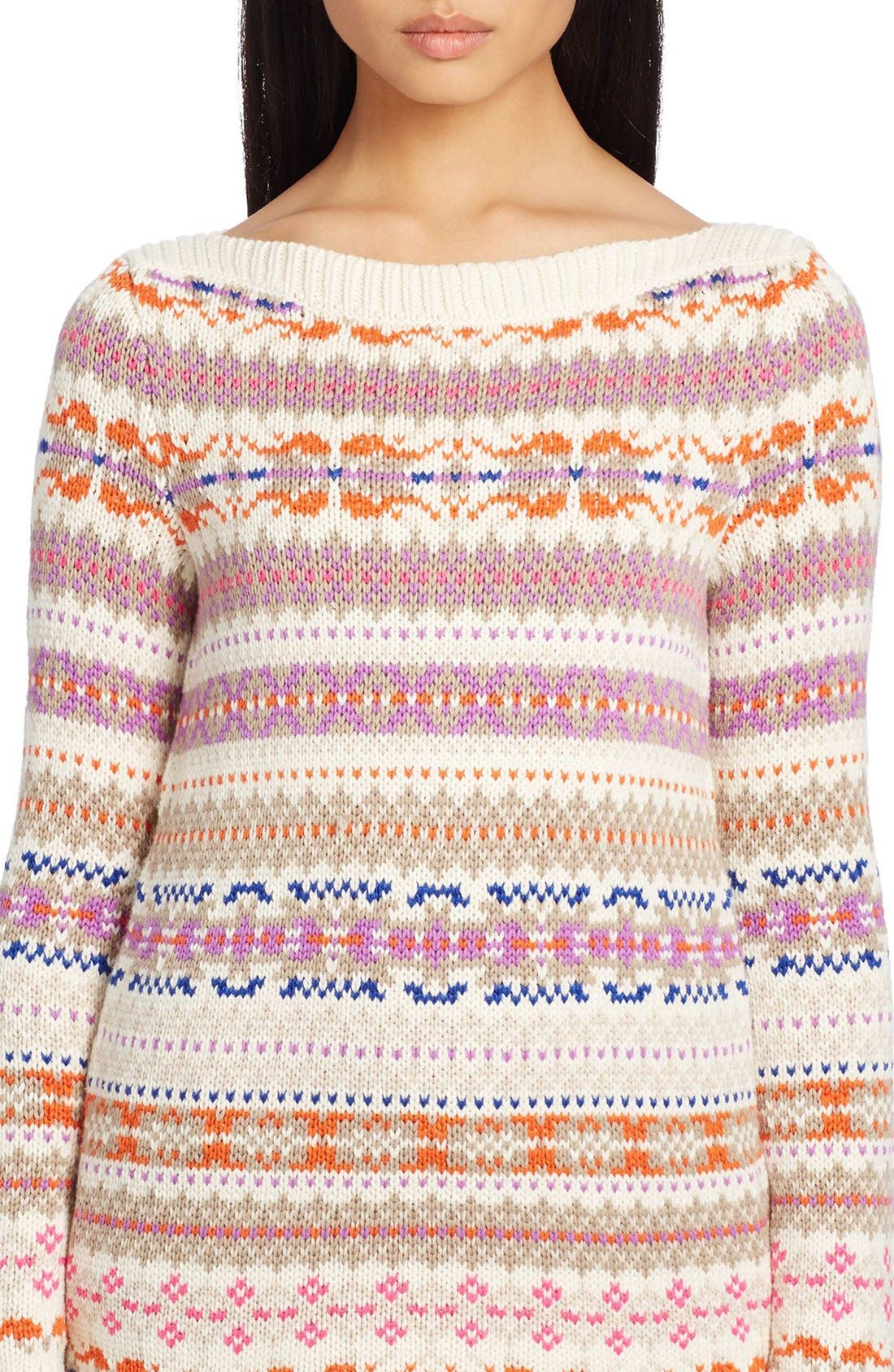 ralph lauren geometric sweater