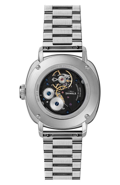Shinola Mechanic Bracelet Watch, 39mm In Black/silver