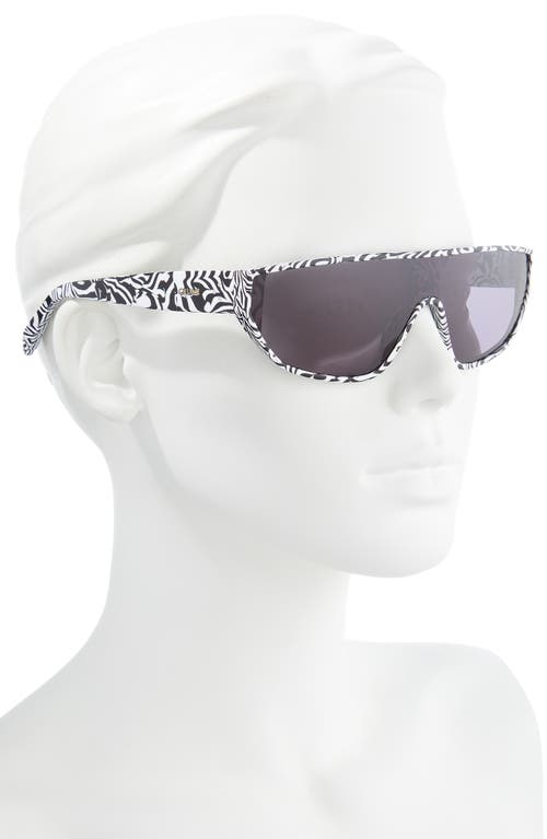 Shop Celine 143mm Flattop Sunglasses In Black/white/smoke