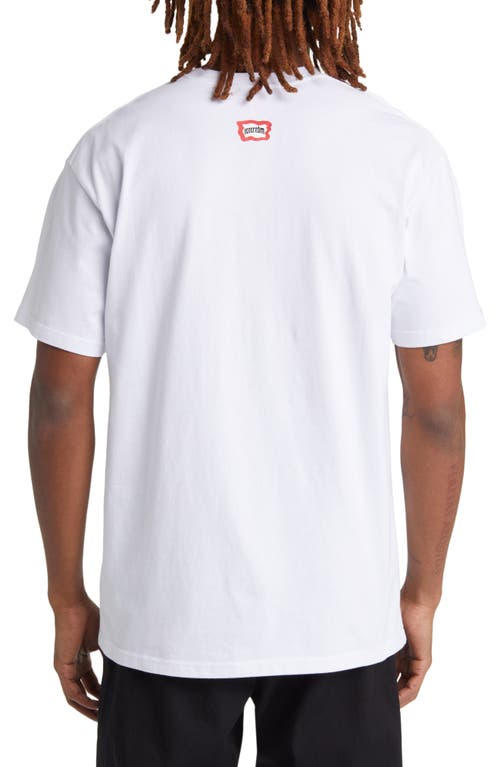 Icecream Frosty Cotton Graphic T-shirt In White