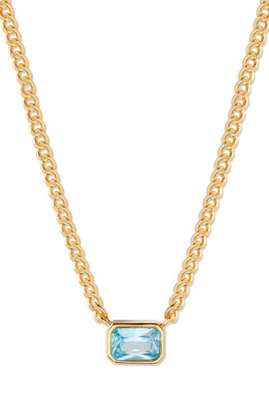 Shop Brook & York Brook And York Jane Birthstone Pendant Necklace In Gold - December