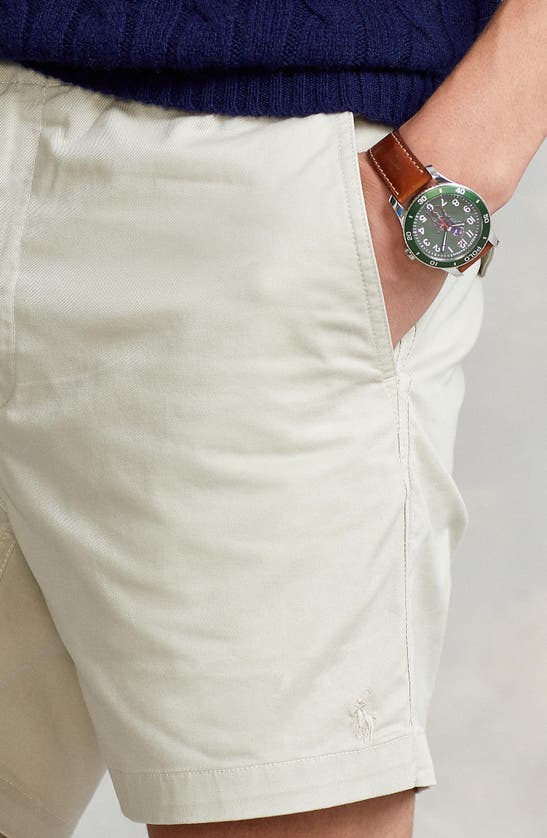 Polo Ralph Lauren Classic Fit Polo Prepster Shorts In Classic Stone