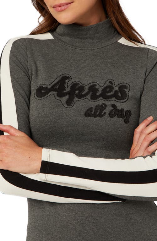 Shop Alp N Rock Après All Day Mock Neck Top In Heather Grey