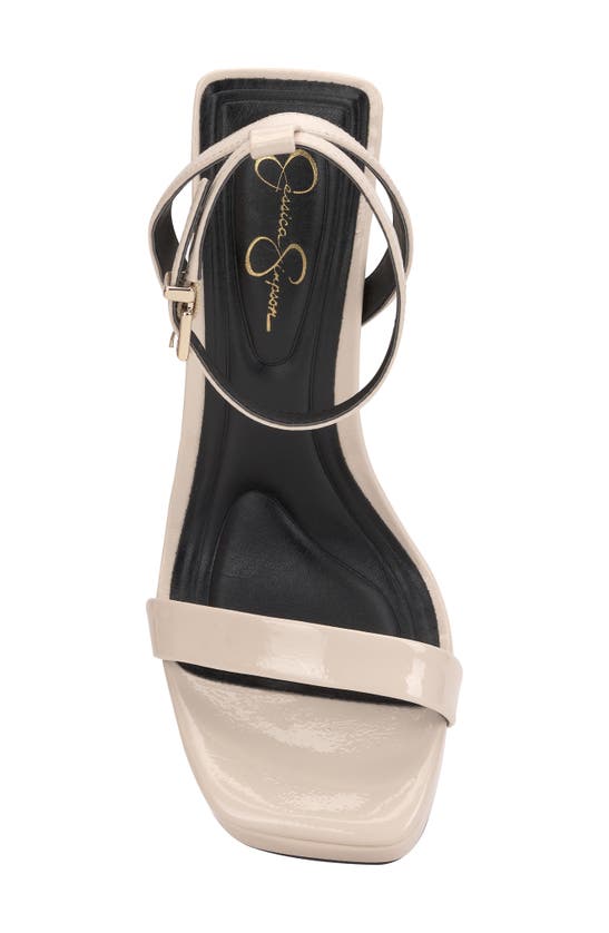 Jessica Simpson Adonia Ankle Strap Platform Sandal In Chalk
