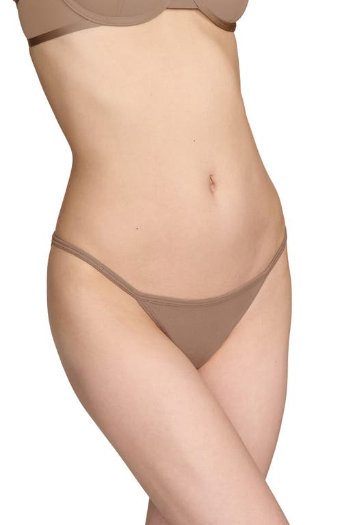 Shop Cuup The Cotton String Bikini In Taupe