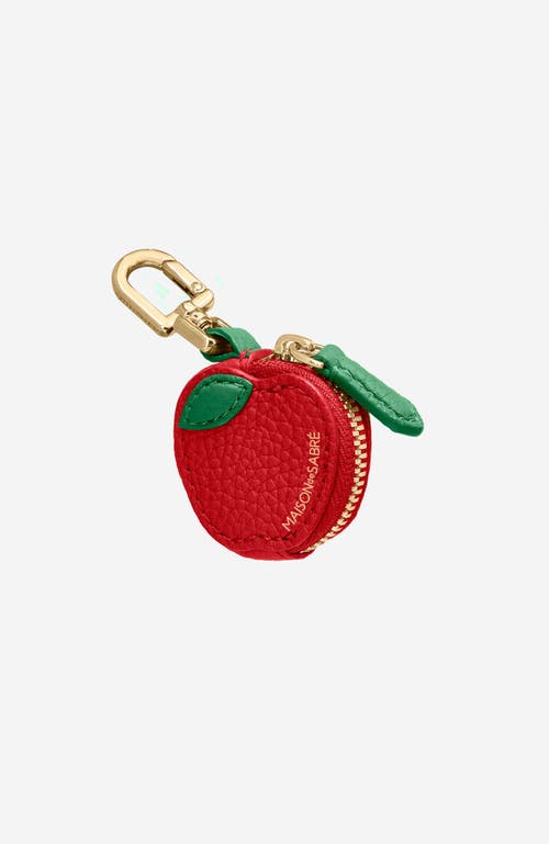 Maison De Sabre The Sabremoji Fruit Charm In Apple