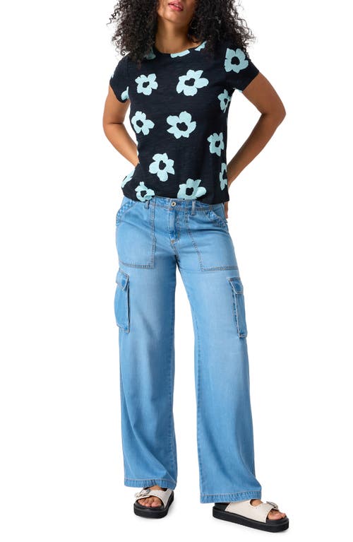 Sanctuary Reissue Wide Leg Cargo Jeans In Sun Drench In Sun Drench