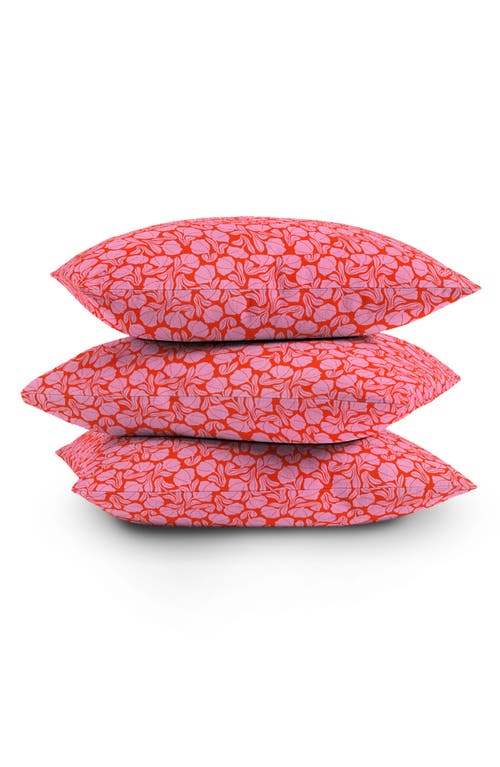 Shop Deny Designs Boho Blooms Throw Pillow In Red