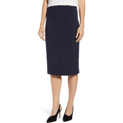 Vince Camuto Ponte Midi Skirt, Blue
