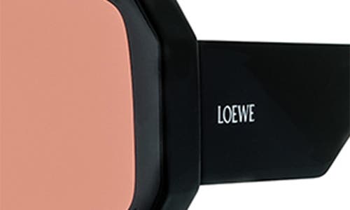 Loewe X Paula's Ibiza 56mm Mask Sunglasses In Shiny Black/pink