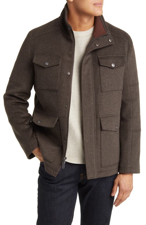 Greeley Wool Blend Field Jacket in Coffee