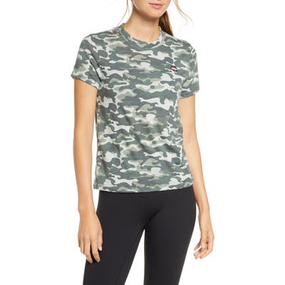 Spiritual Gangster Heart Slim Gym Tee, Green