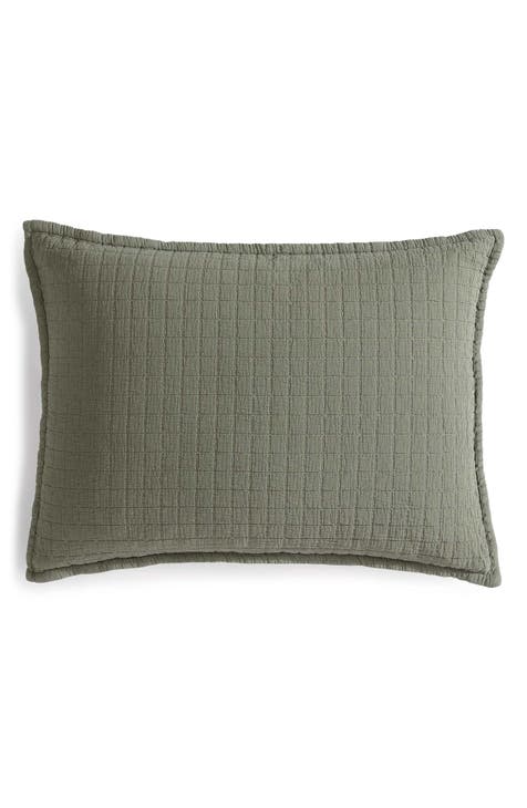Essential Washed Jacquard Pillow Sham