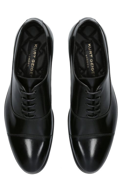 Shop Kurt Geiger London Hunter Cap Toe Oxford In Black