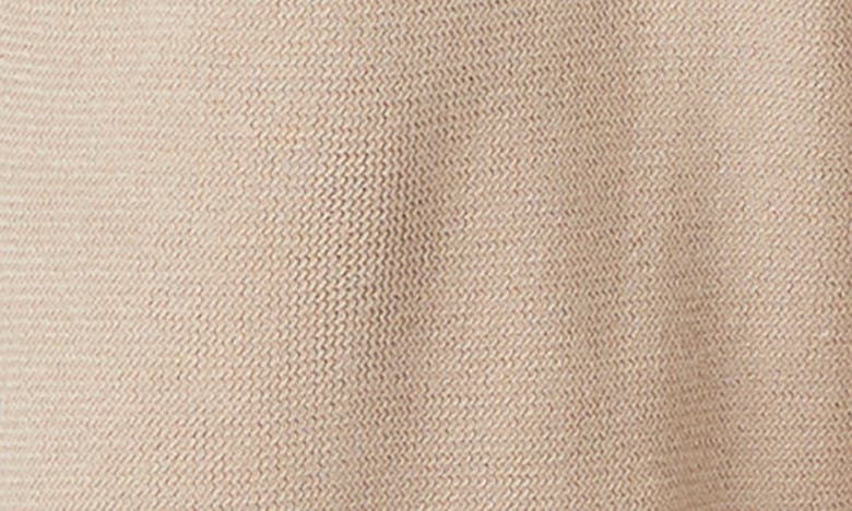 Shop Paige Coyne Elastic Waist Cotton & Linen Sweater Shorts In Mocha Cream