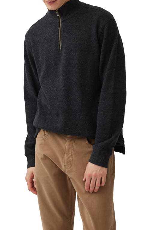 Rodd & Gunn Alton Ave Quarter Zip Sweater In Asphalt