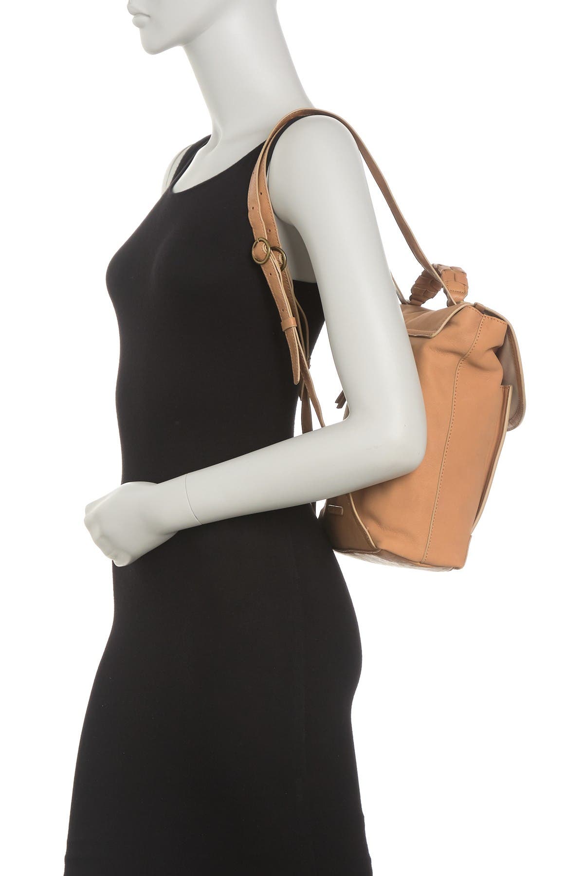lucky brand leather backpack