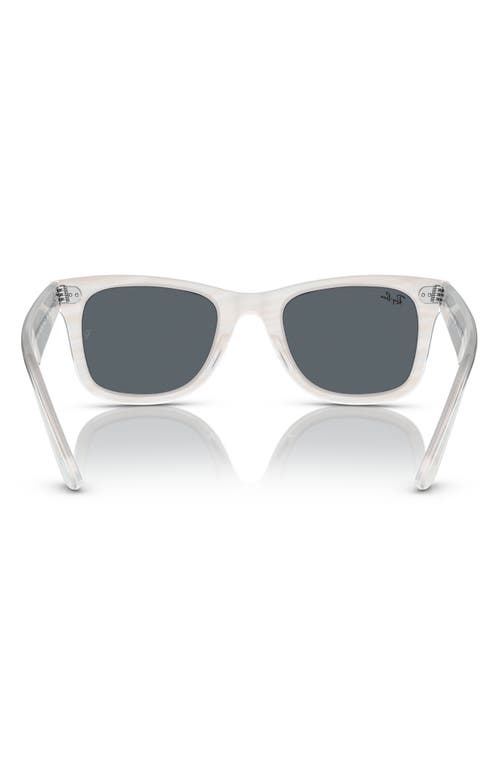 Ray Ban Ray-ban 52mm Square Sunglasses In Striped Light Blue