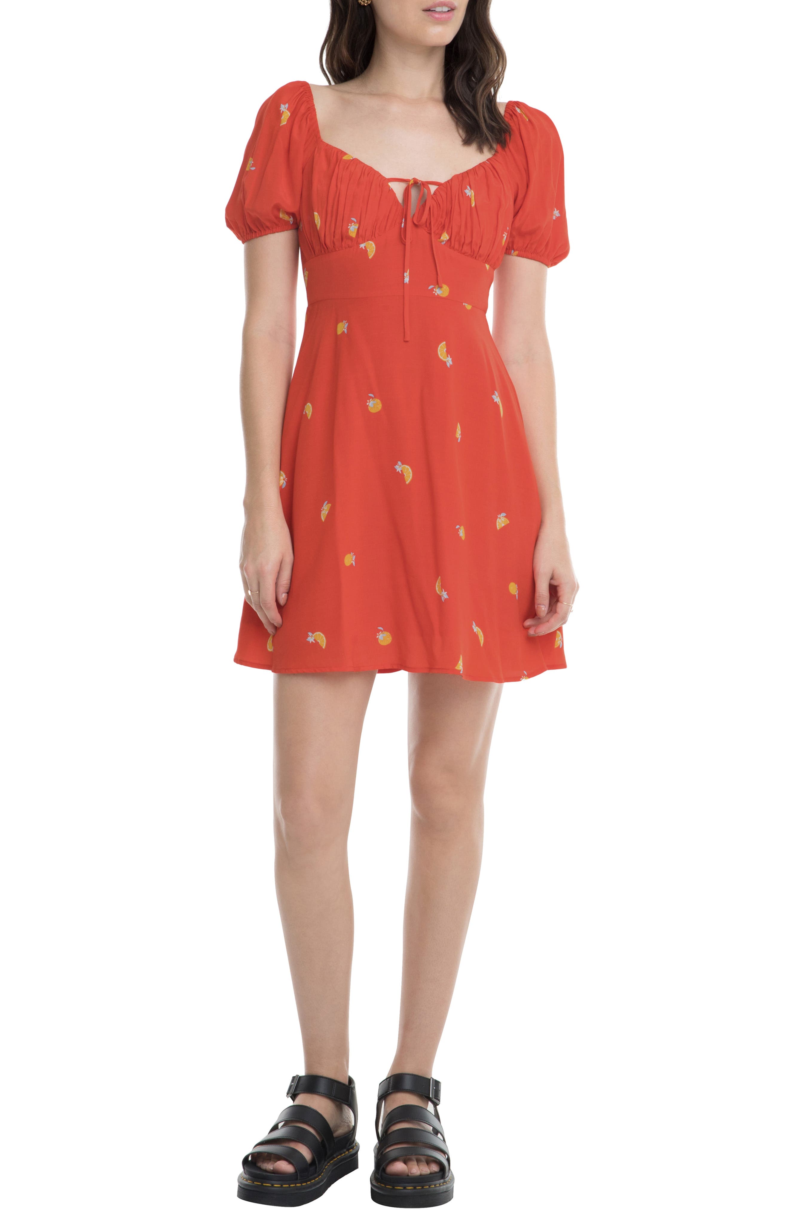 Astr The Label Nancy Minidress, Orange