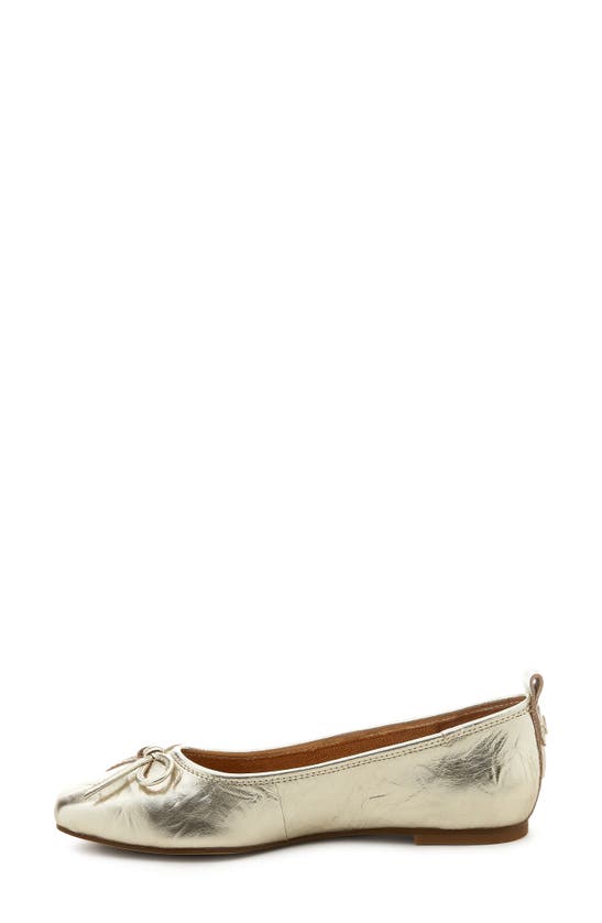 Shop Kelsi Dagger Brooklyn Frankie Flat In Washed Gold