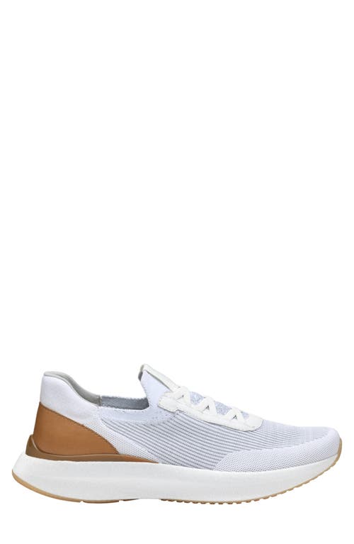 Johnston & Murphy Briley Knit Sneaker In White Knit