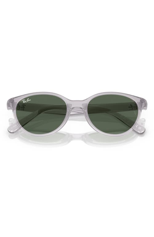 Ray Ban Ray-ban Kids' 47mm Oval Sunglasses In Transparent Grey