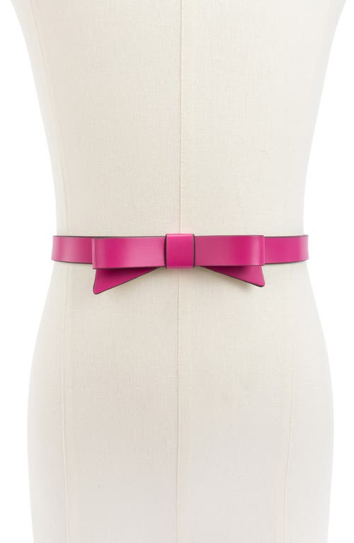 Shop Kate Spade New York Bow Belt In Marker Pink