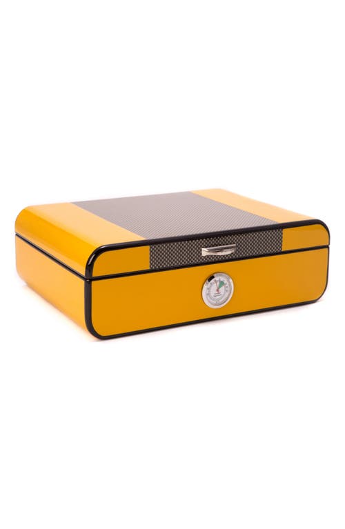 Bey-Berk Cedar Cigar Humidor in Yellow at Nordstrom