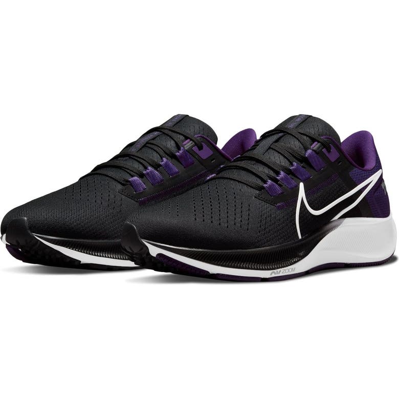 Nike Unisex Black Tcu Horned Frogs Zoom Pegasus 38 Running Shoe | ModeSens