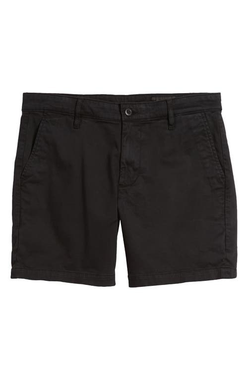 Cipher 7-Inch Chino Shorts in Pure Black