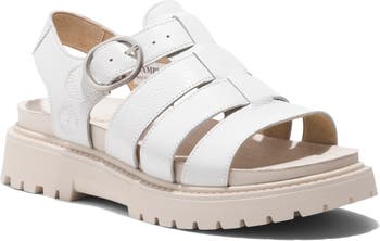 Timberland Women's Clairemont Way Fisherman Sandal White 8