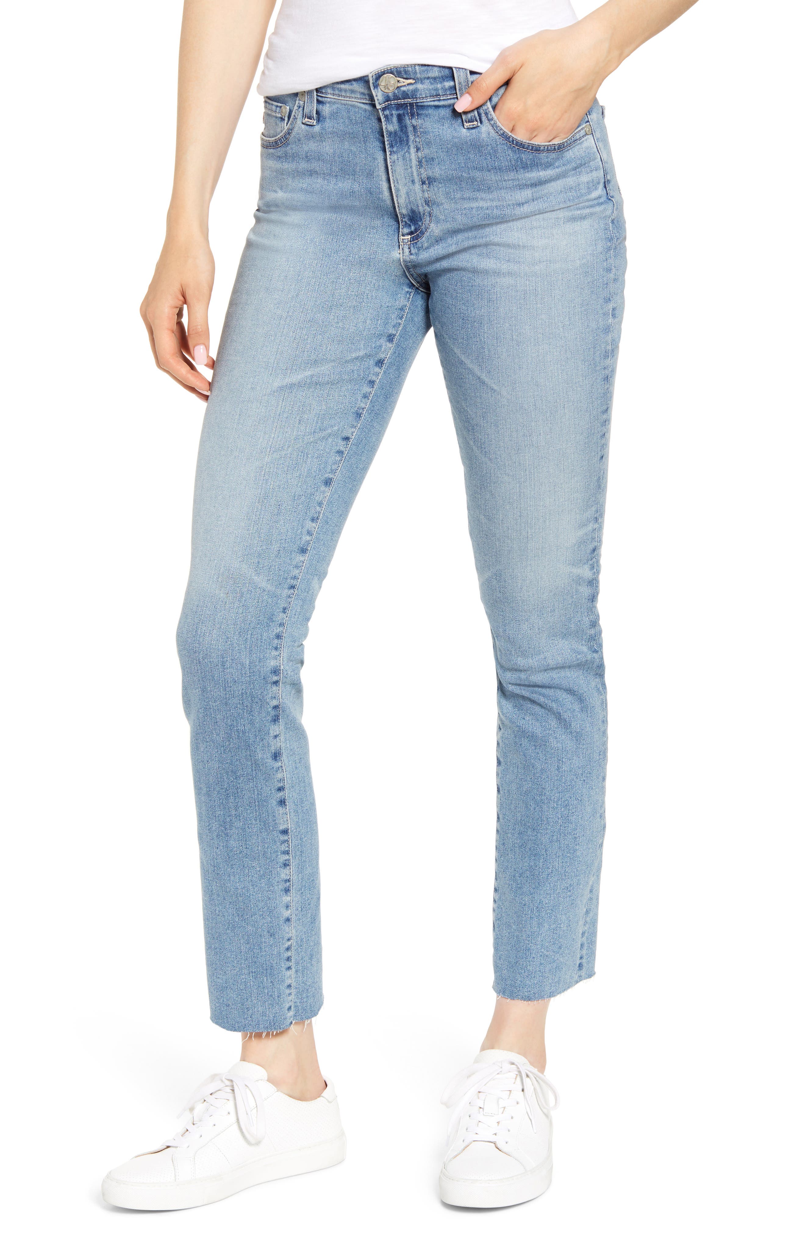 ag mari high waist slim straight leg jeans