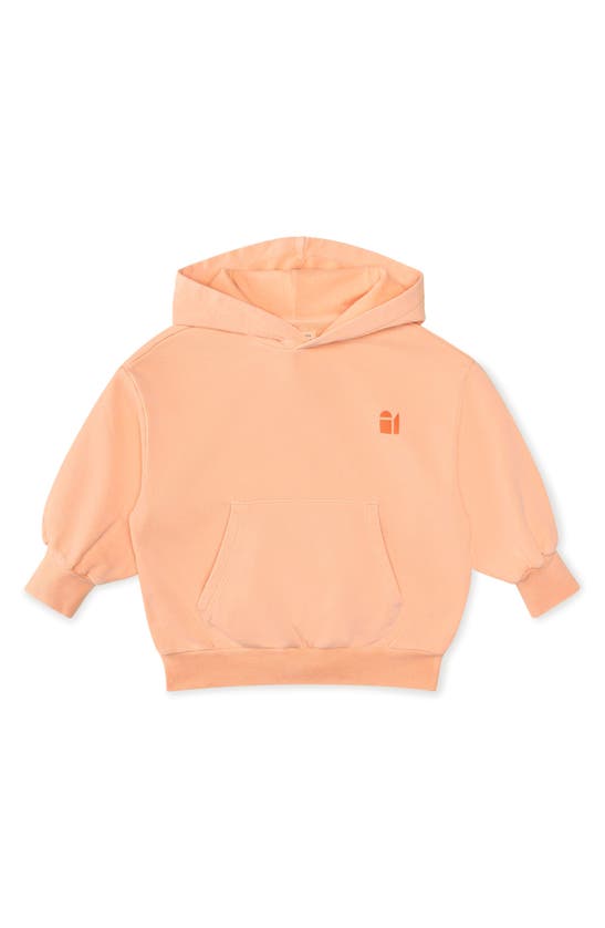 Shop The Sunday Collective Kids' Natural Dye Everyday Hoodie In Peach