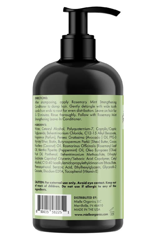 Mielle Rosemary Mint Blend Strengthening Conditioner In No Color