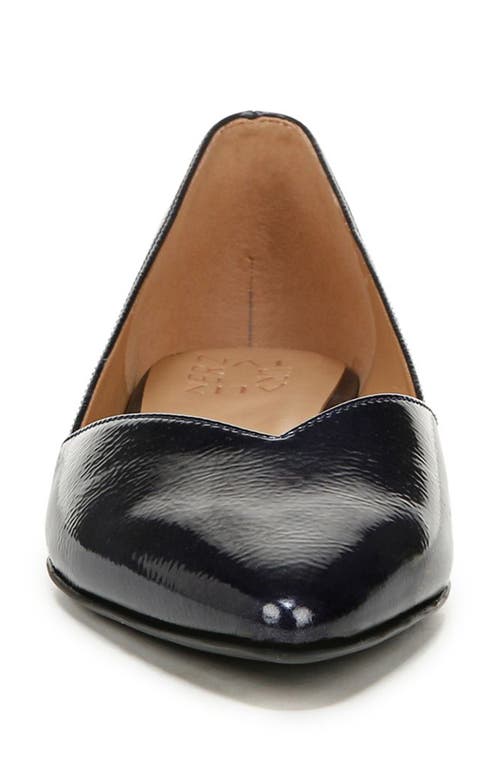 Shop Naturalizer Havana Skimmer Flat In Midnight Blue Faux Leather