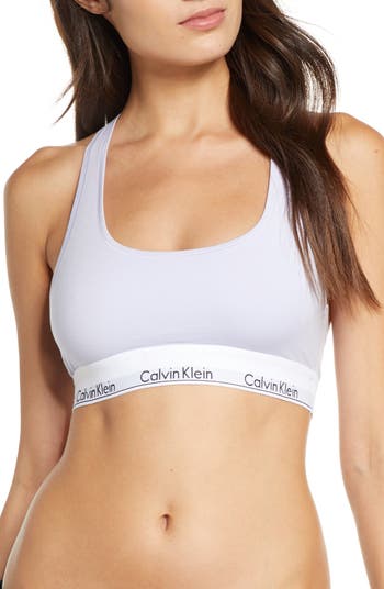 Calvin Klein Women's Modern Cotton Unlined Wireless Bralette, Nightshade,  X-Small : : Clothing, Shoes & Accessories